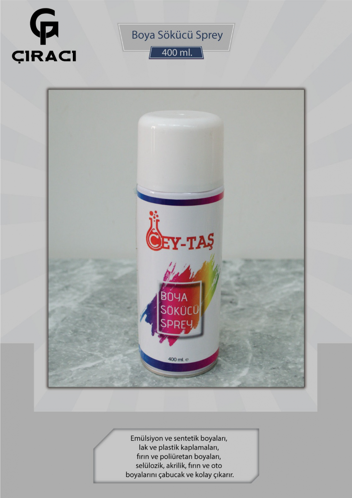 1- SPREY BOYA SÖKÜCÜ 400ML *20