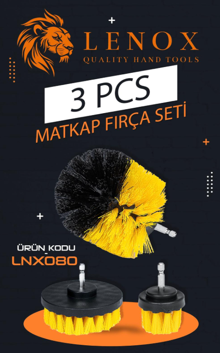 3 PCS MATKAP FIRÇA SETİ *80 3 PCS MATKAP FIRÇA SETİ *80