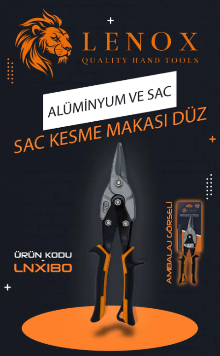 ALÜMİNYUM VE SAC KESME MAKASI DÜZ *60