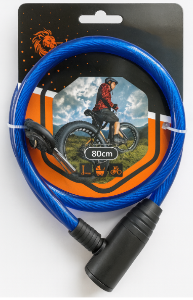 BİSİKLET KİLİDİ ŞİFRELİ 80 CM *100 BİSİKLET KİLİDİ ŞİFRELİ 80 CM *100