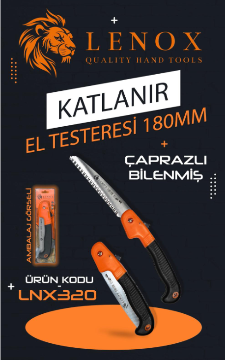 KATLANIR EL TESTERESİ 180 MM *72 KATLANIR EL TESTERESİ 180 MM *72