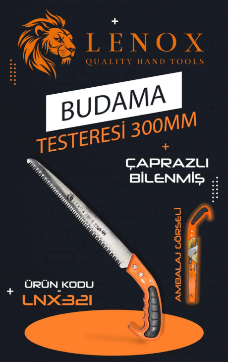 LENOX BUDAMA TESTERESİ 300 MM *120 LENOX BUDAMA TESTERESİ 300 MM *120