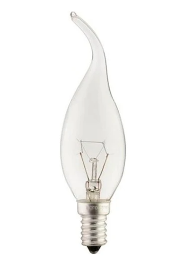 LOCAL ŞEFFAF KIVRIK MUM AMPUL 40W *500