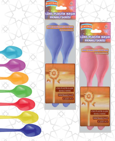 LÜKS  RENKLİ PLS KAŞIK *50