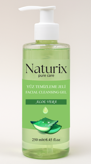 NATURİX ALOE VERA ÖZLÜ YÜZ TEMİZLEME JELİ 250ML *12 NATURİX ALOE VERA ÖZLÜ YÜZ TEMİZLEME JELİ 250ML *12