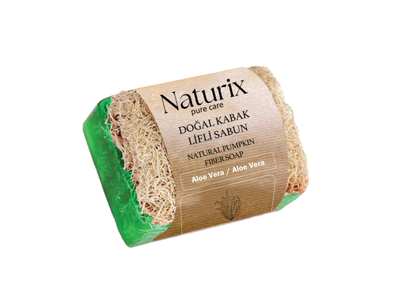 NATURİX KABAK LİFLİ ALOE VERA SABUN 130 GR *24 NATURİX KABAK LİFLİ ALOE VERA SABUN 130 GR *24