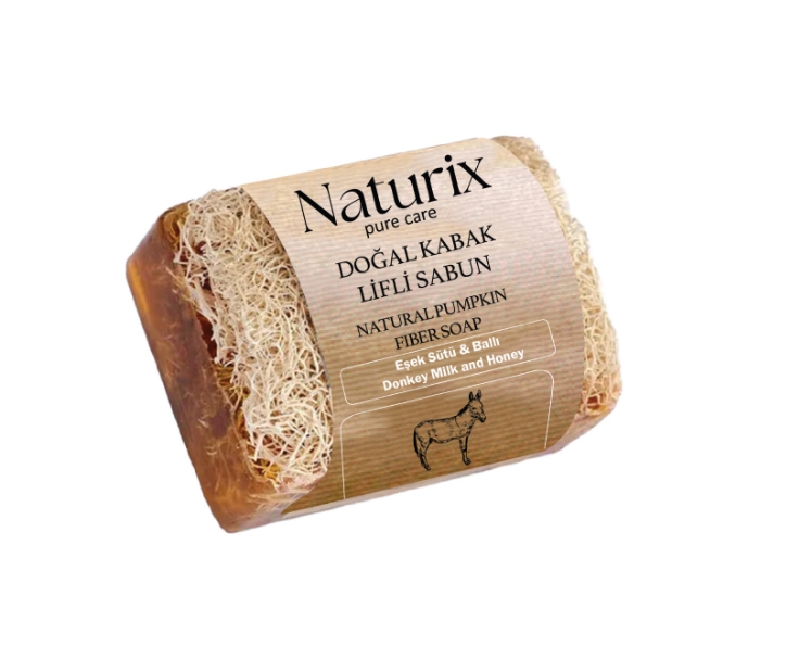 NATURİX KABAK LİFLİ EŞEK SÜTÜ SABUN 130 GR *24 NATURİX KABAK LİFLİ EŞEK SÜTÜ SABUN 130 GR *24