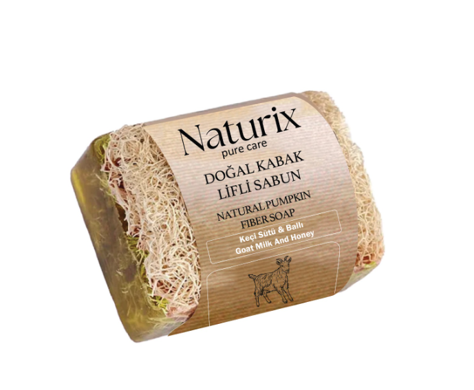 NATURİX KABAK LİFLİ KEÇİ SÜTÜ SABUN 130 GR *24 NATURİX KABAK LİFLİ KEÇİ SÜTÜ SABUN 130 GR *24