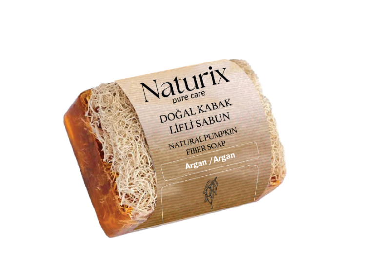NATURİX KABAK LİFLİ SABUN 130 GR - ARGAN *24 NATURİX KABAK LİFLİ SABUN 130 GR - ARGAN *24