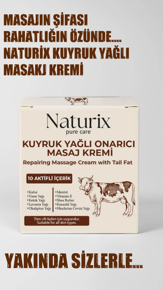 NATURIX KUYRUK YAĞLI MASAJ KREMİ 100 ML *12