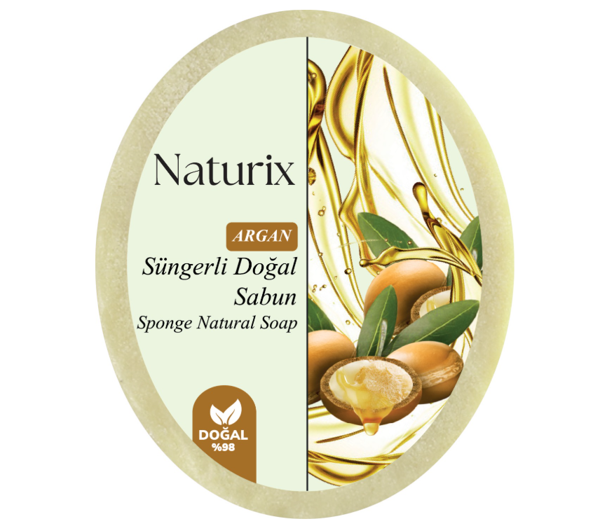 NATURIX SÜNGERLİ SABUN ARGAN - 150 GR *24 NATURIX SÜNGERLİ SABUN ARGAN - 150 GR *24