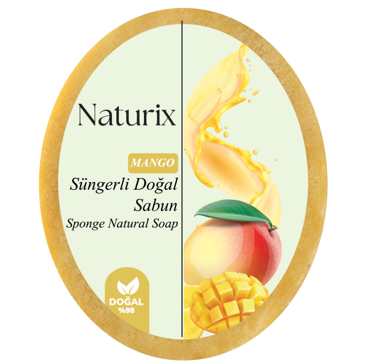 NATURIX SÜNGERLİ SABUN MANGO - 150 G *24 NATURIX SÜNGERLİ SABUN MANGO - 150 G *24