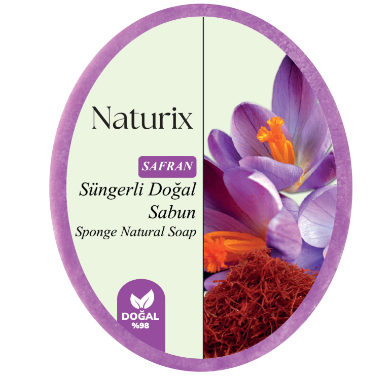 NATURIX SÜNGERLİ SABUN SAFRAN - 150 GR *24 NATURIX SÜNGERLİ SABUN SAFRAN - 150 GR *24
