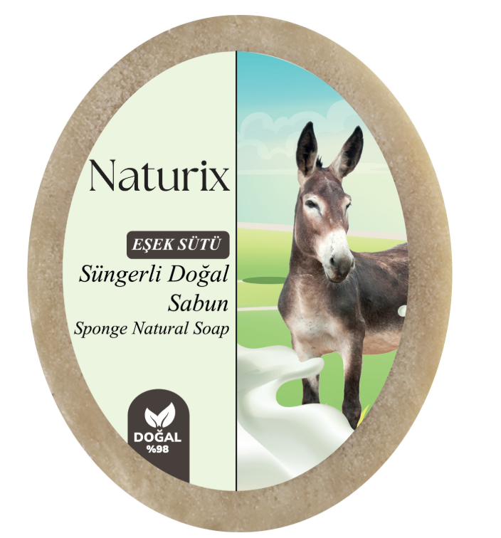 NATURİX SÜNGERLi EŞEK SÜTÜ SABUN 150 GR *24 NATURİX SÜNGERLi EŞEK SÜTÜ SABUN 150 GR *24