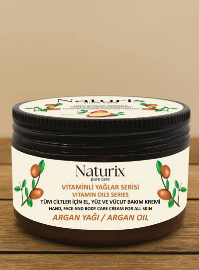NATURİX V.Y.S. ARGAN EL VE VÜCUT KREMİ KAVANOZ 250 ML *12
