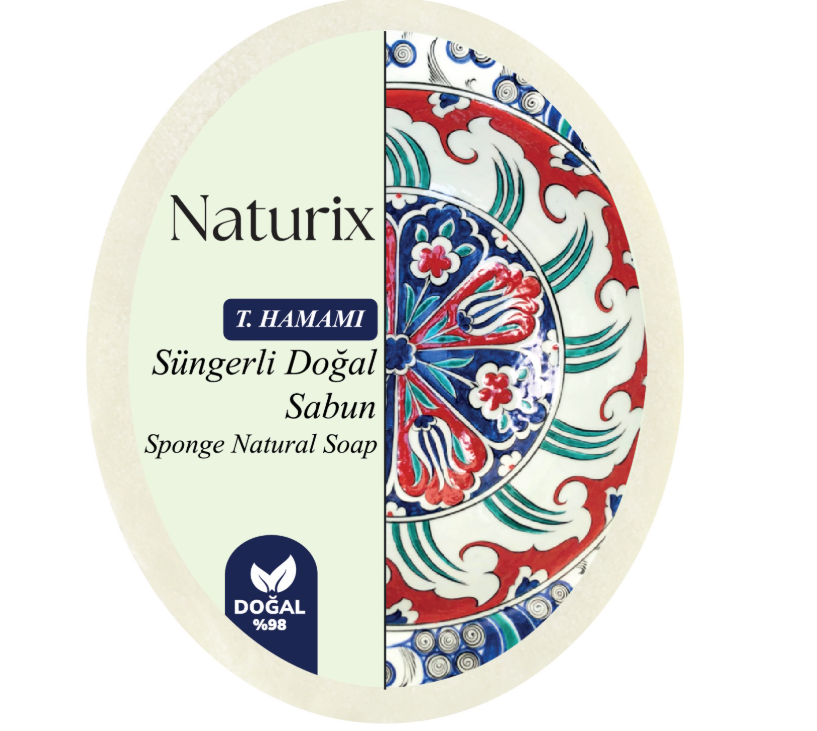 NATURiX SÜNGERLİ TURKISH HAMAM SABUN 150 GR *24 NATURiX SÜNGERLİ TURKISH HAMAM SABUN 150 GR *24