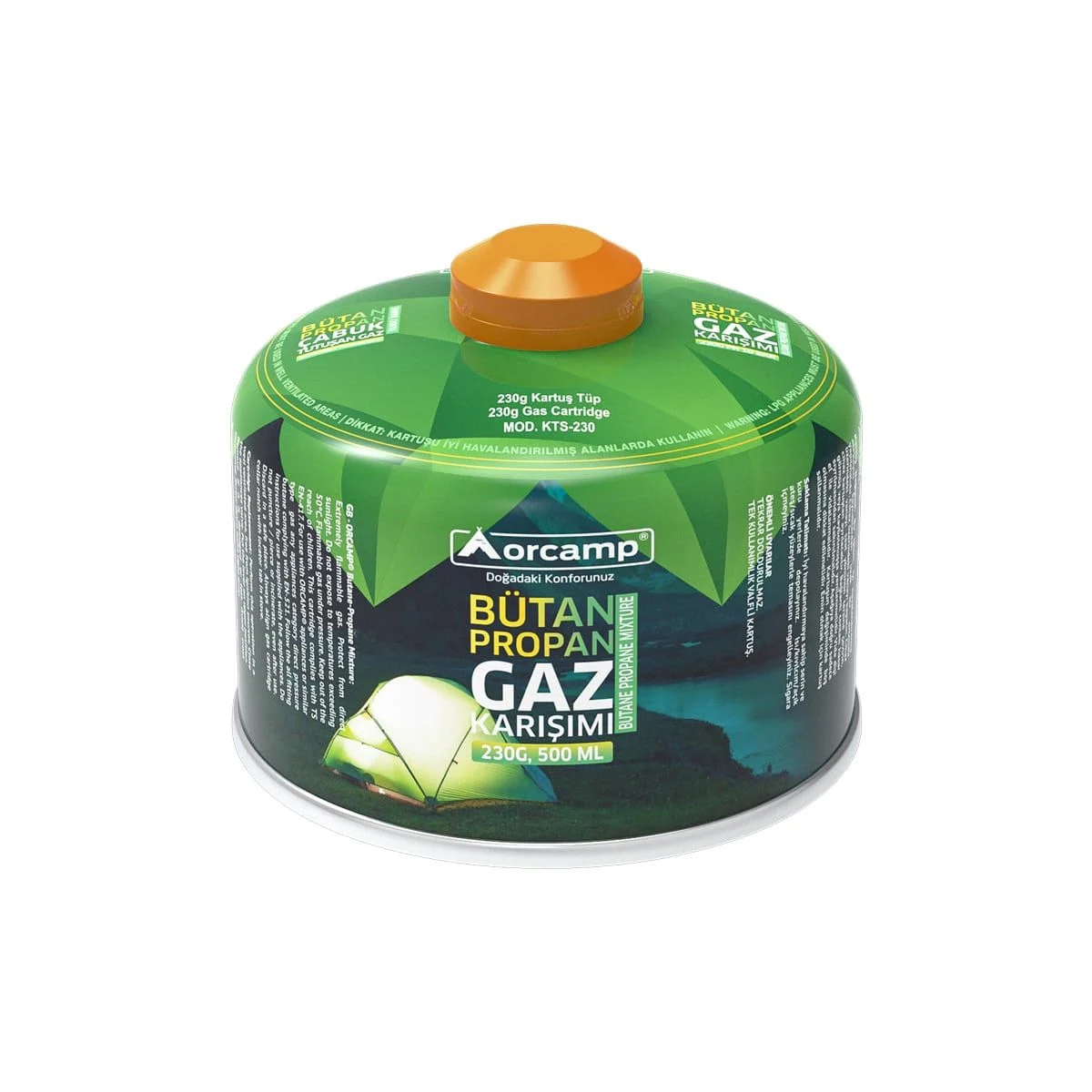 ORCAMP GAZ KARIŞIMI 230 GR(KARTUŞ) KTS-230 *24 ORCAMP GAZ KARIŞIMI 230 GR(KARTUŞ) KTS-230 *24