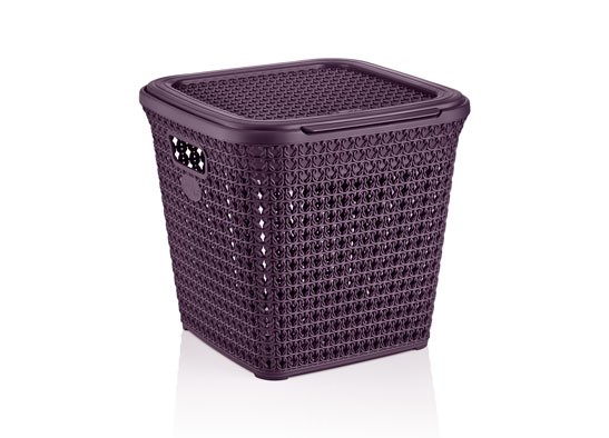 ÖRGÜ DESENLİ ÇOK AMAÇLI KARE KUTU (15 LT) *12