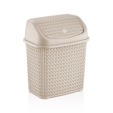 ÖRGÜ DESENLİ KLİK ÇÖP KOVASI (10 LT) *12