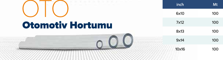 OTOMOTIV HORTUMU 9 MM X 14 MM100 MT