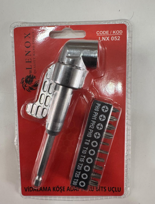 VİDALAMA KÖŞE ADAPTÖRÜ SETLİ *100