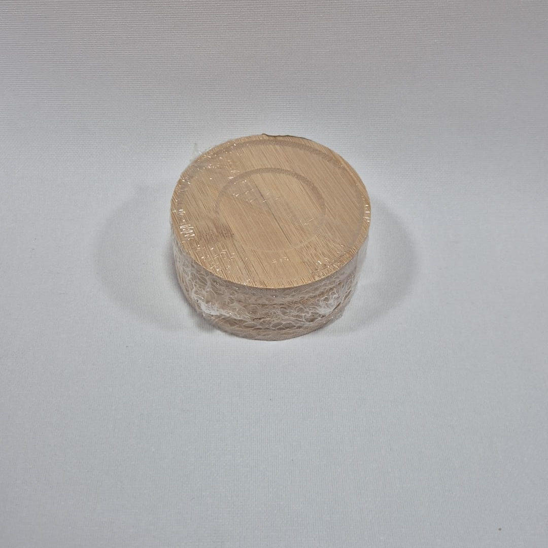 YUVARLAK BAMBU ÇAY DİBLİĞİ 6LI *48