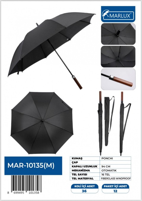 1. SINIF KALİTE ERKEK BASTON RÜZGAR KORUMALI KALIN FİBER 8 TEL *36