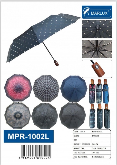 1. SINIF TAM OTOMATİK RÜZGAR KORUMALI PONÇİ KUMAŞ 10 TEL ÖZEL TASARIM *60