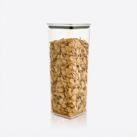 2150 ml Düz Desenli Kare Food Container *18