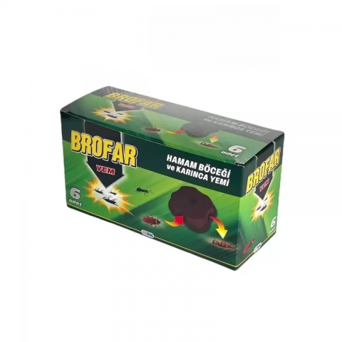 BROFAR HAMAM BÖCEĞİ YEMİ 6 ADET TABLET *48