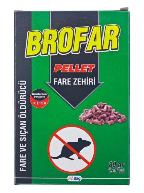 BROFAR PELLET FARE ZEHİRİ 80 GR *100
