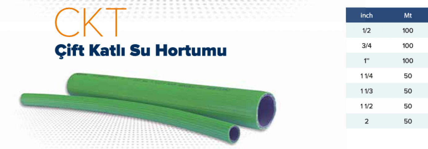 ÇİFT KAT SU HORTUMU 1100 MT