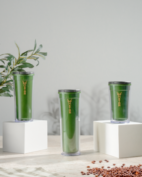 COLOR TRANSPARENT MUG SERIES 250 ML TRAVEL MUG 36,5x26,5x35 *24 pcs