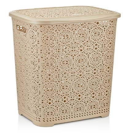 DANTELLİ KİRLİ ÇAMAŞIR SEPETİ (65 LT) *4