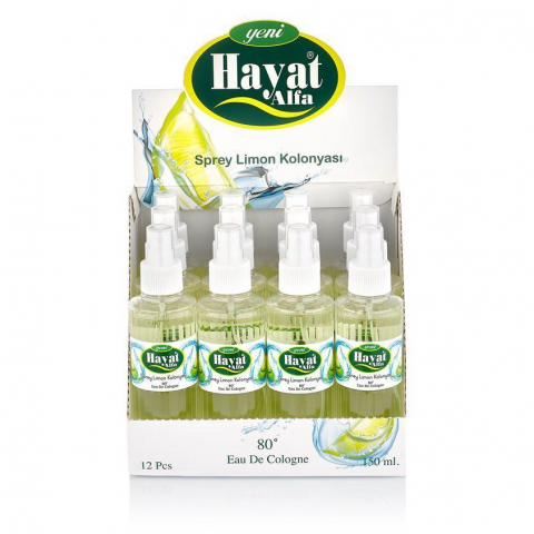 LİMON PET KOLONYASI SPREYLİ 150 CC *96