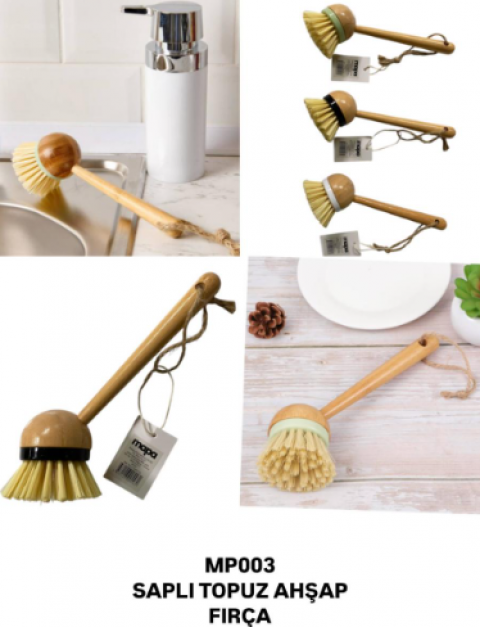 MP003 SAPLI TOPUZ AHŞAP FIRÇA *144