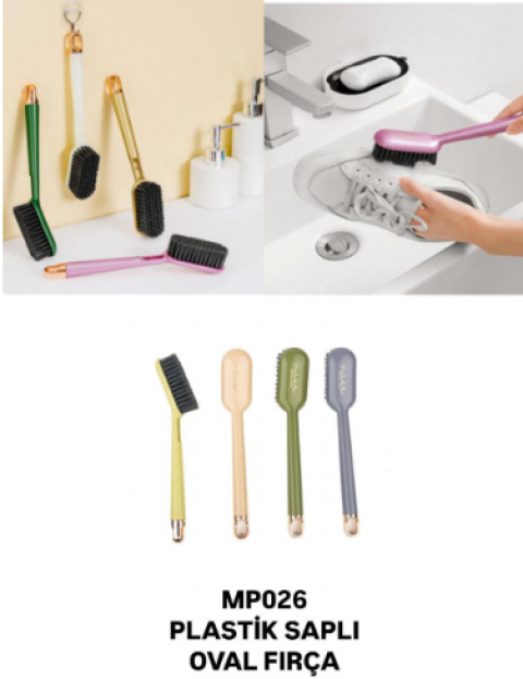 MP026 PLASTİK SAPLI OVAL FIRÇA *240