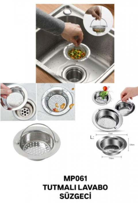 MP061 TUTMALI LAVABO SÜZGECİ *288