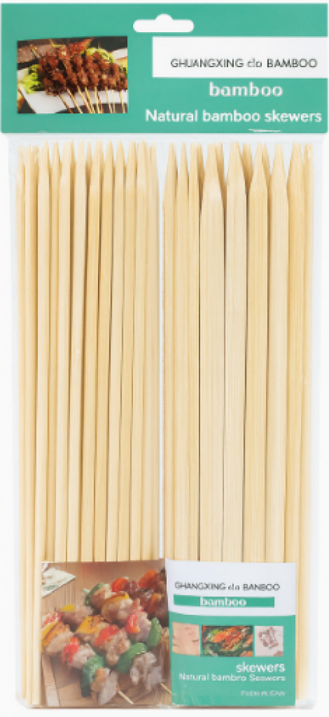 MP090 DOĞAL BAMBU KARTELALI 30 CM ÇÖP ŞİŞ 2´Lİ SET *72