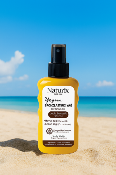 NATURIX BRONZLAŞTIRICI KAKAO VE HAVUÇ YAĞI 15 SPF 200 ML *12