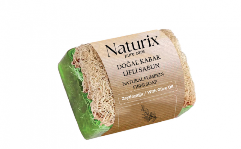 NATURİX KABAK LİFLİ ZEYTİN YAĞLI SABUN 130 GR *24