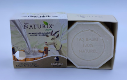 NATURIX MİSTİK SERİ TAŞ BASKI SEKİZGEN SABUN KEÇİ SÜTÜ- 125 GR KUTULU *24