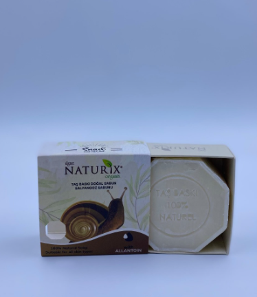 NATURIX MİSTİK SERİ TAŞ BASKI SEKİZGEN SABUN SALYANGOZ- 125 GR KUTULU *24