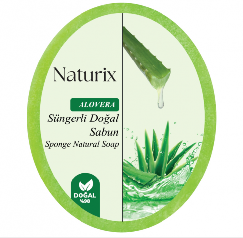 NATURİX  SÜNGERLİ SABUN ALOE VERA 150 GR *24