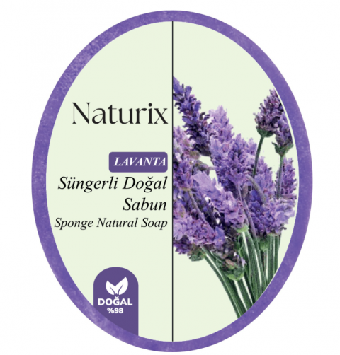 NATURIX SÜNGERLİ SABUN LAVANTA - 150 GR *24