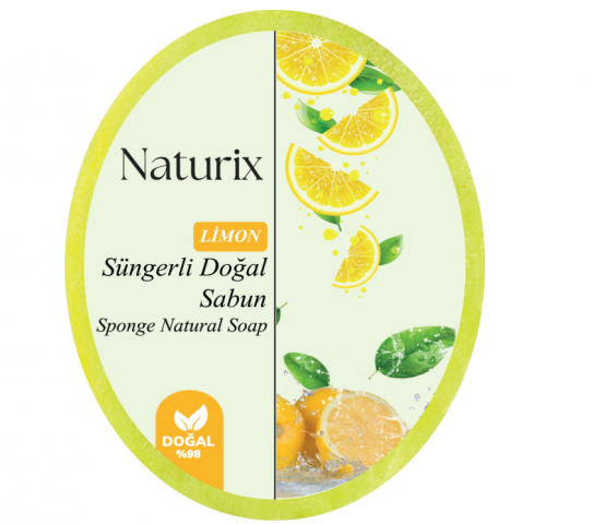 NATURIX SÜNGERLİ SABUN LİMON - 150 GR *24