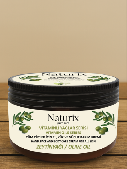 NATURİX V.Y.S. ZEYTİNYAĞLI EL VE VÜCUT KREMİ KAVANOZ 250 ML *12
