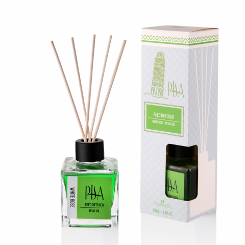ODA KOKUSU BAMBU ÇUBUKLU BEYAZ GÜL 100 ML *24