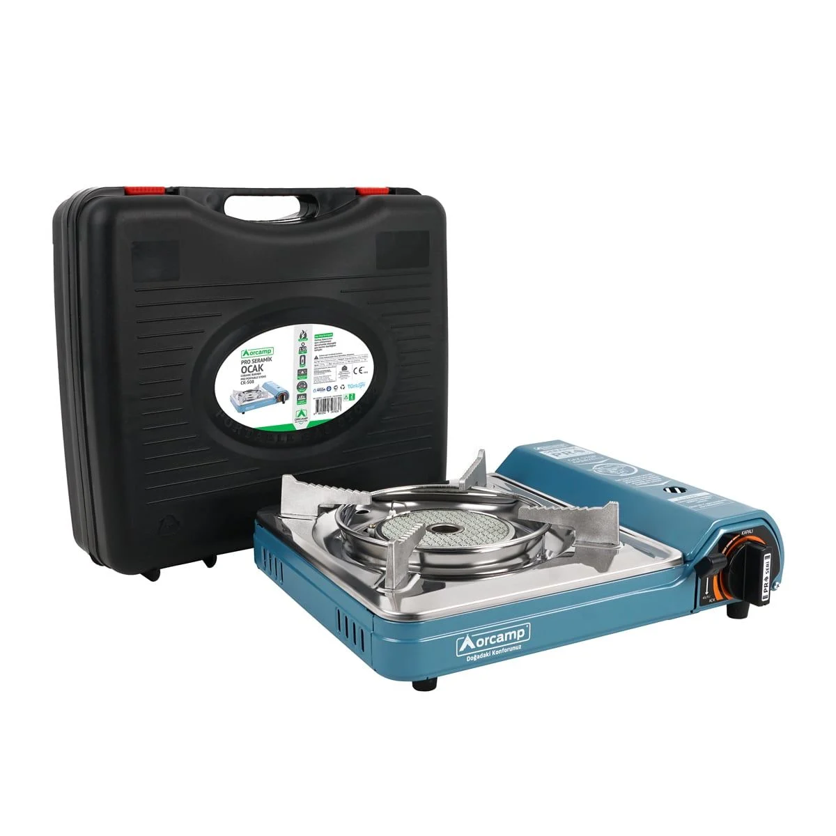 ORCAMP PORTATİF OCAK SERAMİK BRÜLÖRLÜ MAVİ CK-508 *6 ORCAMP PORTATİF OCAK SERAMİK BRÜLÖRLÜ MAVİ CK-508 *6