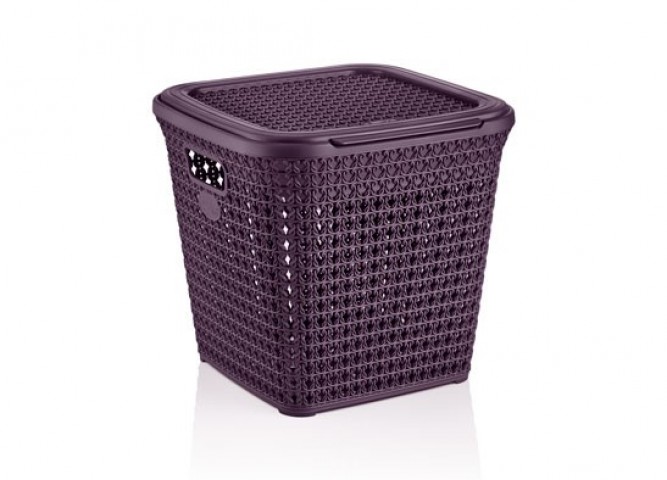 ÖRGÜ DESENLİ ÇOK AMAÇLI KARE KUTU (15 LT) *12